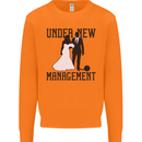 Just Married Under New Management Mens Sweatshirt Jumper Orange