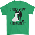 Just Married Under New Management Mens T-Shirt 100% Cotton Irish Green