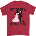 Just Married Under New Management Mens T-Shirt 100% Cotton Red