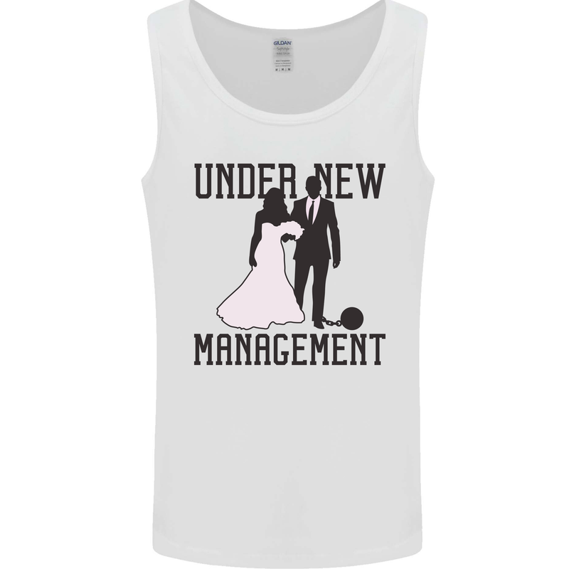 Just Married Under New Management Mens Vest Tank Top White
