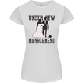 Just Married Under New Management Womens Petite Cut T-Shirt White