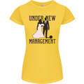 Just Married Under New Management Womens Petite Cut T-Shirt Yellow