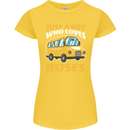 Just a Boy Who Loves Buses Bus Driver Womens Petite Cut T-Shirt Yellow