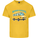 Just a Boy Who Loves Buses Bus Kids T-Shirt Childrens Yellow