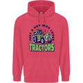 Just a Boy Who Loves Tractors Farmer Childrens Kids Hoodie Heliconia