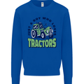 Just a Boy Who Loves Tractors Farmer Kids Sweatshirt Jumper Royal Blue