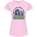 Just a Boy Who Loves Tractors Farmer Womens Petite Cut T-Shirt Light Pink