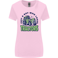 Just a Boy Who Loves Tractors Farmer Womens Wider Cut T-Shirt Light Pink