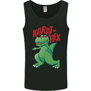 Karat-Rex Karate T-Rex Dinosaur Mens Vest Tank Top Black