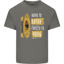 Kayak Funny Kayaking Mens Cotton T-Shirt Tee Top Charcoal