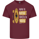 Kayak Funny Kayaking Mens Cotton T-Shirt Tee Top Maroon