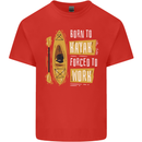 Kayak Funny Kayaking Mens Cotton T-Shirt Tee Top Red