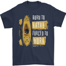 Kayak Funny Kayaking Mens T-Shirt 100% Cotton Navy Blue