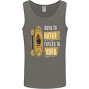 Kayak Funny Kayaking Mens Vest Tank Top Charcoal