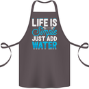 Kayak Sailing Skiing Fishing Surfing Scuba Diving Cotton Apron 100% Organic Dark Grey