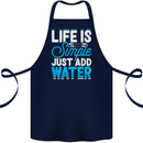 Kayak Sailing Skiing Fishing Surfing Scuba Diving Cotton Apron 100% Organic Navy Blue