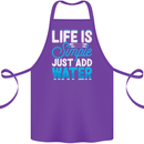 Kayak Sailing Skiing Fishing Surfing Scuba Diving Cotton Apron 100% Organic Purple