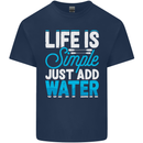 Kayak Sailing Skiing Fishing Surfing Scuba Diving Mens Cotton T-Shirt Tee Top Navy Blue