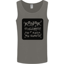 Kayak to Keep My Sanity Funny Kayaking Mens Vest Tank Top Charcoal