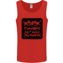 Kayak to Keep My Sanity Funny Kayaking Mens Vest Tank Top Red