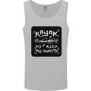 Kayak to Keep My Sanity Funny Kayaking Mens Vest Tank Top Sports Grey