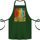 Kayaking Dad But Cooler Funny Kayak Cotton Apron 100% Organic Forest Green