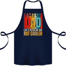 Kayaking Dad But Cooler Funny Kayak Cotton Apron 100% Organic Navy Blue