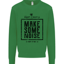 Keep Calm & Make Some Noise Rock n Roll Kids Sweatshirt Jumper Irish Green
