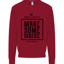 Keep Calm & Make Some Noise Rock n Roll Kids Sweatshirt Jumper Red