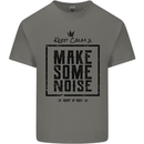 Keep Calm & Make Some Noise Rock n Roll Kids T-Shirt Childrens Charcoal