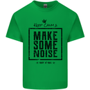Keep Calm & Make Some Noise Rock n Roll Kids T-Shirt Childrens Irish Green