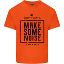 Keep Calm & Make Some Noise Rock n Roll Kids T-Shirt Childrens Orange