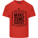 Keep Calm & Make Some Noise Rock n Roll Kids T-Shirt Childrens Red
