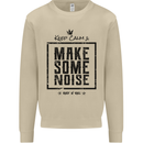 Keep Calm & Make Some Noise Rock n Roll Mens Sweatshirt Jumper Sand