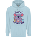 Koalified Birthday Girl 3rd 4th 5th 6th 7th 8th 9th Childrens Kids Hoodie Light Blue