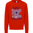 Koalified Birthday Girl 3rd 4th 5th 6th 7th 8th 9th Kids Sweatshirt Jumper Bright Red