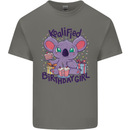 Koalified Birthday Girl 3rd 4th 5th 6th 7th 8th 9th Kids T-Shirt Childrens Charcoal