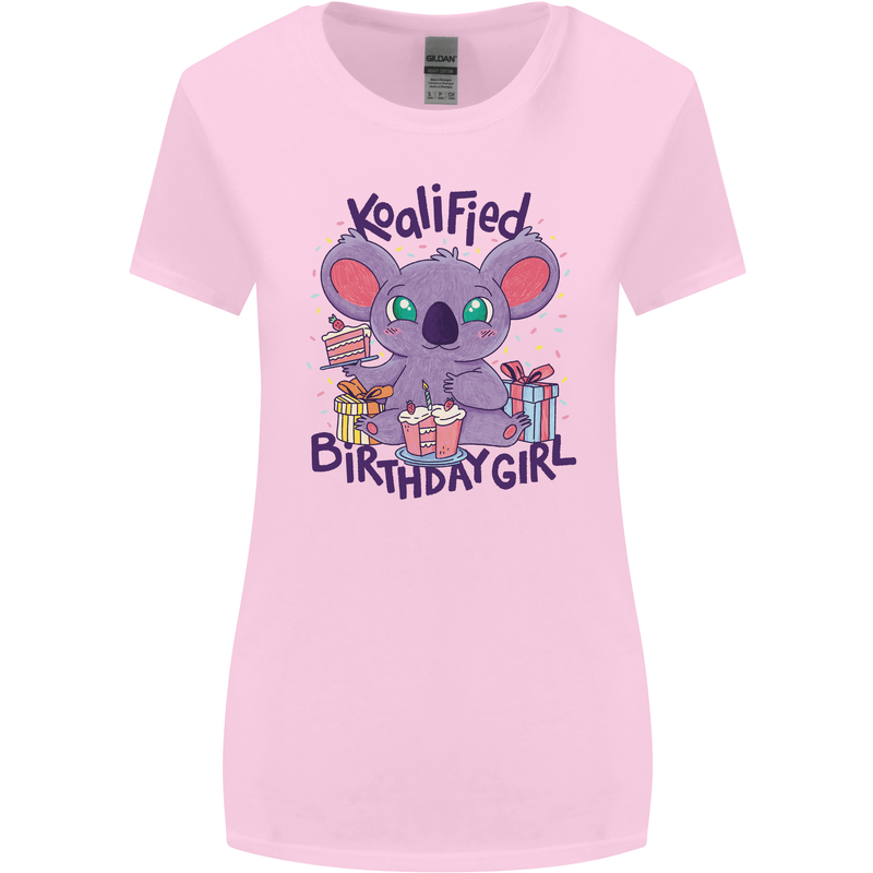 Koalified Birthday Girl 3rd 4th 5th 6th 7th 8th 9th Womens Wider Cut T-Shirt Light Pink