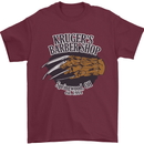 Krugers Barber Shop Funny Halloween Mens T-Shirt 100% Cotton Maroon