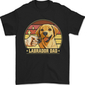 Labrador Dad Funny Fathers Day Dog Mens T-Shirt 100% Cotton Black