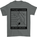 Leg Day Funny Gym Bodybuilding Training Top Mens T-Shirt 100% Cotton Charcoal