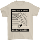 Leg Day Funny Gym Bodybuilding Training Top Mens T-Shirt 100% Cotton Sand