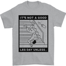 Leg Day Funny Gym Bodybuilding Training Top Mens T-Shirt 100% Cotton Sports Grey
