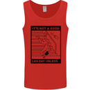 Leg Day Funny Gym Bodybuilding Training Top Mens Vest Tank Top Red