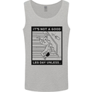Leg Day Funny Gym Bodybuilding Training Top Mens Vest Tank Top Sports Grey