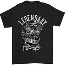 a black t - shirt with an image of a motorcycle