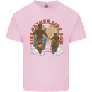 Like Father Son Biker Motorcycle Motorbike Kids T-Shirt Childrens Light Pink