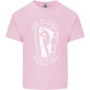 Live to Climb Rock Climbing Climber Mens Cotton T-Shirt Tee Top Light Pink