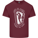 Live to Climb Rock Climbing Climber Mens Cotton T-Shirt Tee Top Maroon