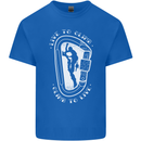 Live to Climb Rock Climbing Climber Mens Cotton T-Shirt Tee Top Royal Blue